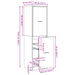 Cabinet apotecar din lemn negru 40x41x144.5 cm - WALTI WALTI