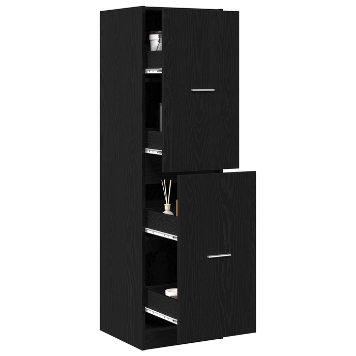 Cabinet apotecar din lemn negru 40x41x144.5 cm - WALTI WALTI