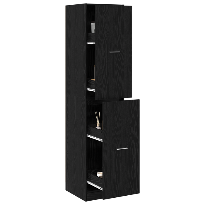 Dulap apothecary Stejar Negru 40x41x174.5 cm Lemn stratificat - WALTI WALTI