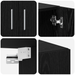 Dulap de depozitare vidaXL Stejar Negru 70x42.5x225 cm Lemn prelucrat, Dulap de perete vidaXL Stejar Negru 70x42.5x40 cm Lemn prelucrat - WALTI WALTI