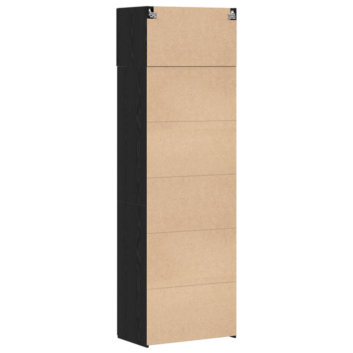 Dulap de depozitare vidaXL Stejar Negru 70x42.5x225 cm Lemn prelucrat, Dulap de perete vidaXL Stejar Negru 70x42.5x40 cm Lemn prelucrat - WALTI WALTI