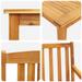 Set mobilier de grădină, 5 piese, lemn masiv acacia - WALTI WALTI