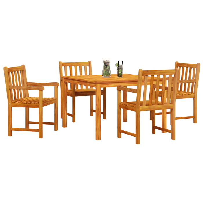 Set mobilier de grădină, 5 piese, lemn masiv acacia - WALTI WALTI