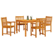 Set mobilier de grădină, 5 piese, lemn masiv acacia - WALTI WALTI