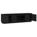 Cabinet TV cu led Stejar Negru 180 x 38 x 49 cm Lemn compozit - WALTI WALTI