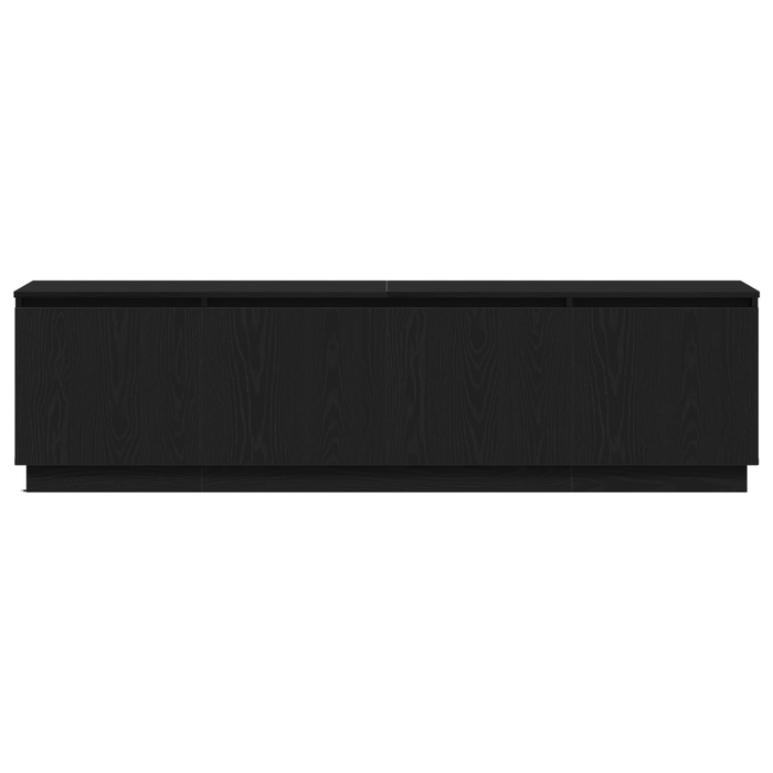 Cabinet TV cu led Stejar Negru 180 x 38 x 49 cm Lemn compozit - WALTI WALTI