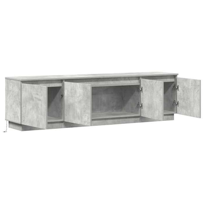 Cabinet TV Gri din beton 180 x 38 x 49 cm Lemn compozit - WALTI WALTI