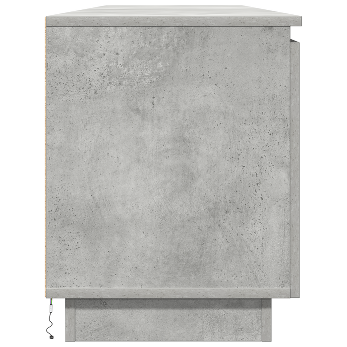 Cabinet TV Gri din beton 180 x 38 x 49 cm Lemn compozit - WALTI WALTI