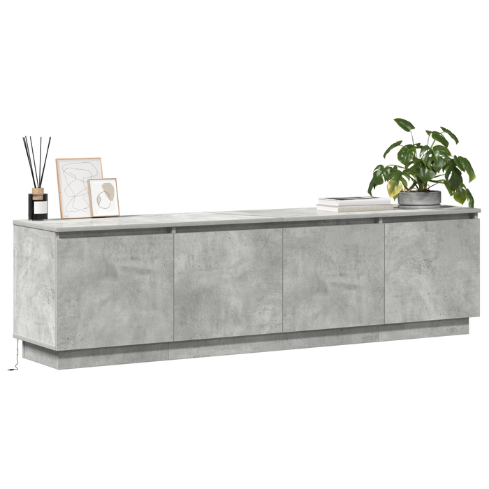 Cabinet TV Gri din beton 180 x 38 x 49 cm Lemn compozit - WALTI WALTI
