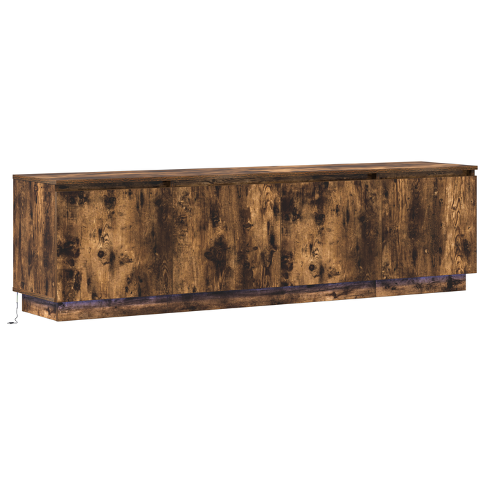 Cabinet TV Stejar fumuriu 180 x 38 x 49 cm Lemn compozit - WALTI WALTI
