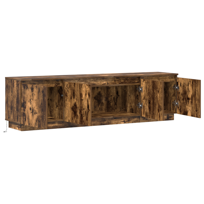 Cabinet TV Stejar fumuriu 180 x 38 x 49 cm Lemn compozit - WALTI WALTI