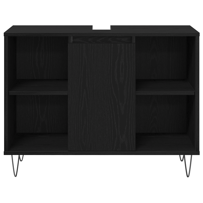 Set Mobilier Baie vidaXL 3 piese Stejar Negru Lemn Prelucrat - WALTI WALTI