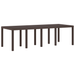 Masă de Grădină vidaXL Maro 250x100x73 cm Poly Rattan - WALTI WALTI