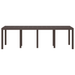 Masă de Grădină vidaXL Maro 250x100x73 cm Poly Rattan - WALTI WALTI