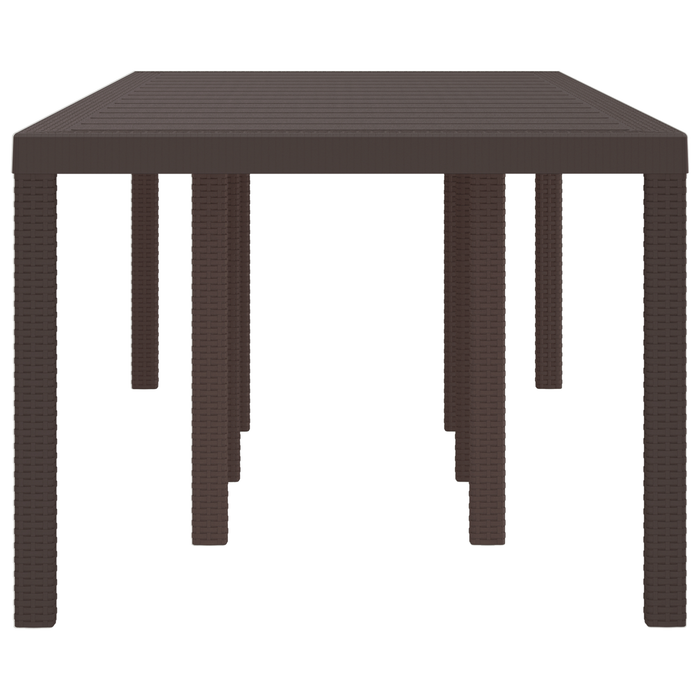 Masă de Grădină vidaXL Maro 250x100x73 cm Poly Rattan - WALTI WALTI