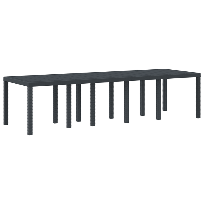 Masă de grădină vidaXL antracit 300x100x73 cm Poly Rattan - WALTI WALTI