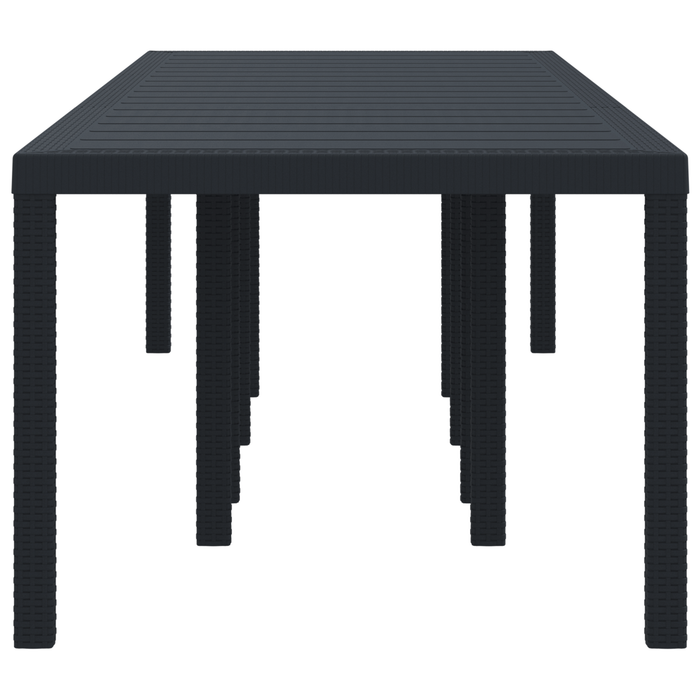 Masă de grădină vidaXL antracit 300x100x73 cm Poly Rattan - WALTI WALTI