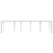 Masă de Grădină Albă 300x100x73 cm Poly Rattan - WALTI WALTI