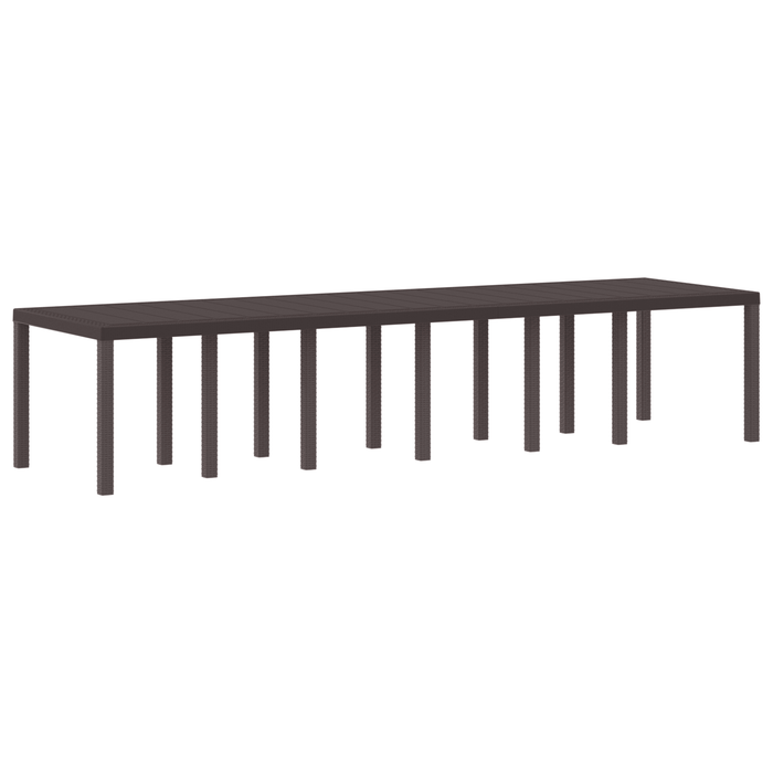 Masă de grădină vidaXL maro 350x100x73 cm din poli ratan - WALTI WALTI