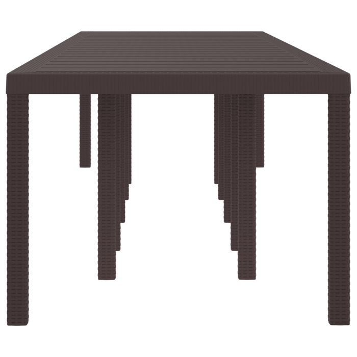 Masă de grădină vidaXL maro 350x100x73 cm din poli ratan - WALTI WALTI