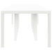 Masă de Grădină Albă 350x100x73 cm Poly Rattan - WALTI WALTI