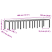 Masă de grădină vidaXL Maro 400x100x73 cm Poly Rattan - WALTI WALTI