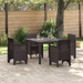Set mese 5 piese maro Poly Rattan - WALTI WALTI