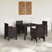 Set mese 5 piese maro Poly Rattan - WALTI WALTI