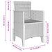 Set mese 5 piese maro Poly Rattan - WALTI WALTI
