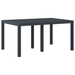 Set dining grădină 7 piese cu perne Anthracite Poliratan - WALTI WALTI