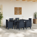 Set dining grădină 7 piese cu perne Anthracite Poliratan - WALTI WALTI