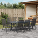 Set de mobilier pentru hol vidaXL 9 Piese Oțel Anthracit - WALTI WALTI