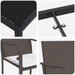 Set mobilier de grădină, 5 piese, cu perne, maro, poliratan - WALTI WALTI