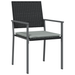 Set de dining pentru grădină 5 piese cu perne Negru Rattan Poli - WALTI WALTI