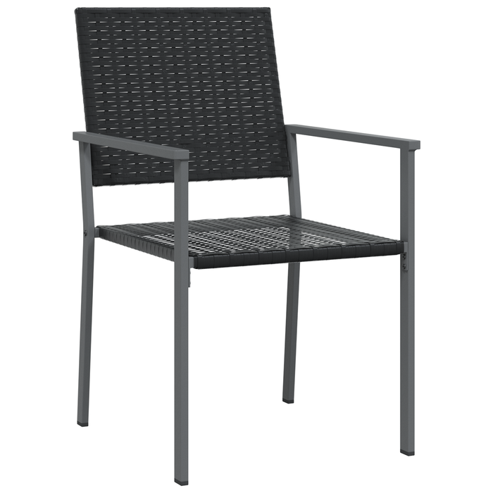 Set de dining pentru grădină 5 piese Negru Poliratan - WALTI WALTI