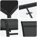 Set masă grădină vidaXL 5 piese Negru Textilene + Oțel, Masă grădină vidaXL Neagră 140x80x73 cm Sticlă securizată - WALTI WALTI