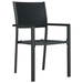 Set de dining în grădină 3 piese Negru Poly Rattan - WALTI WALTI