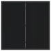 Set de Dining pentru Grădină 3 Piese Negru Sfoară de Bumbac și Oțel - WALTI WALTI