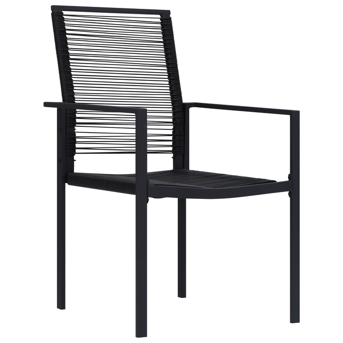 Set de dining de grădină 5 piese Negru Rattan PVC - WALTI WALTI