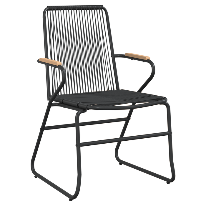 Set de dining de grădină 3 piese Negru Rattan PVC - WALTI WALTI