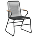 Set de masă de grădină 5 piese Negru Rattan PVC - WALTI WALTI