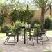 Set de masă de grădină 5 piese Negru Rattan PVC - WALTI WALTI