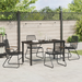 Set de mese de grădină 5 piese Negru Rattan PVC - WALTI WALTI
