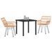 Set de dining de grădină 3 piese din ratan Poli Brown - WALTI WALTI