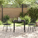 Set de Dining pentru Grădină 3 Piese Negru Poli Rattan - WALTI WALTI