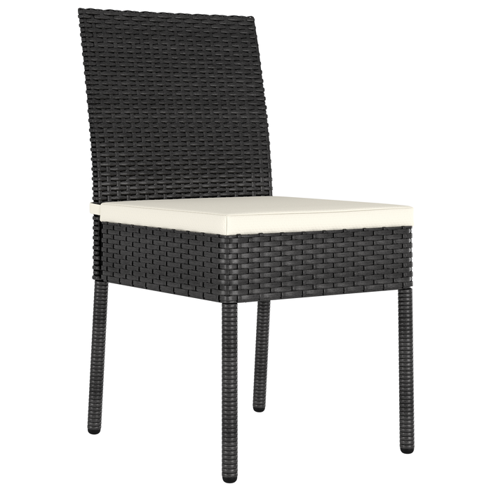 Set de Dining pentru Grădină 5 Piese Negru Poliratan - WALTI WALTI