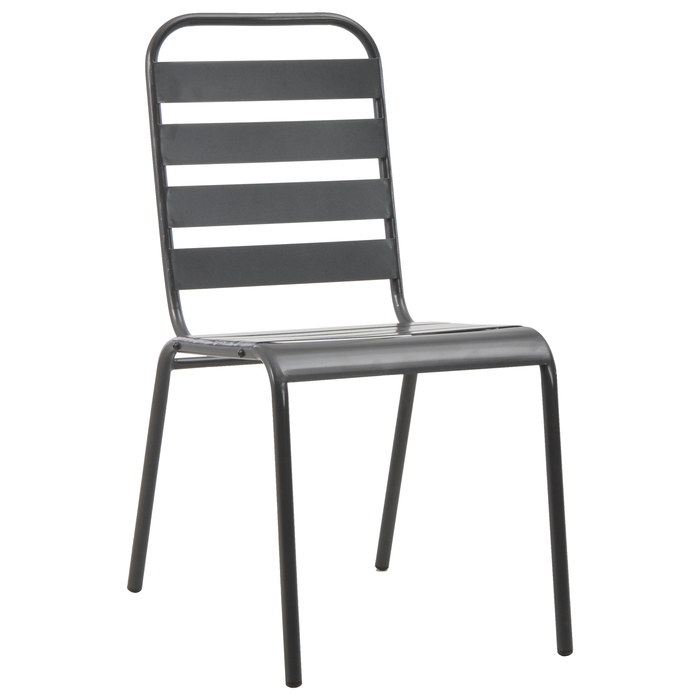 Set de Dining din 5 Piese Gri închis din Oțel - WALTI WALTI