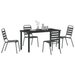 Set de Dining din 5 Piese Gri închis din Oțel - WALTI WALTI