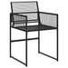 Set de dining de grădină 5 piese Negru Poliratan - WALTI WALTI