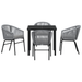 Set de Dining pentru Grădină 5 Piese Grey Poliratan - WALTI WALTI